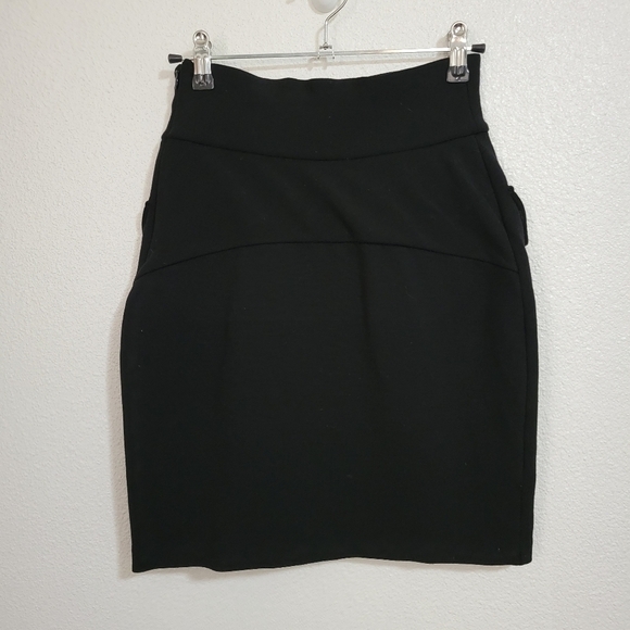 Diane Von Furstenburg bow details mini skirt size 4 wool blend - Picture 5 of 13